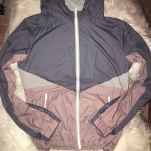 GARAGE COLOUR-BLOCK WINDBREAKER (ADJUSTABLE)